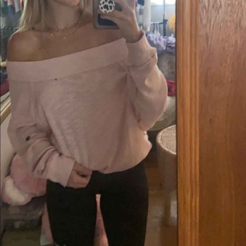 off the shoulder sweater